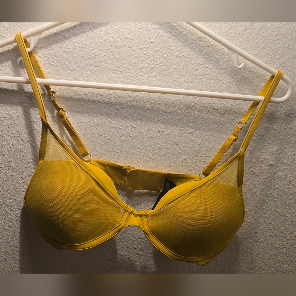 Yellow Underwire T-Shirt Bra with Light Padding
